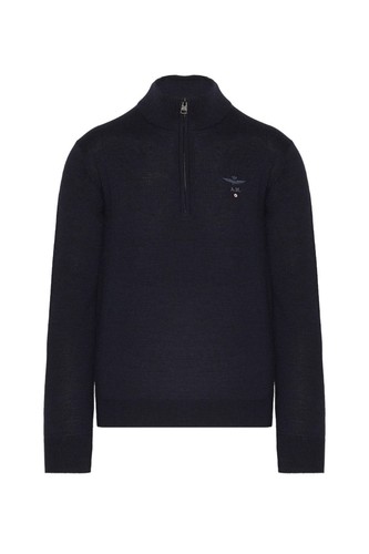 Sweater zip collar aeronautica - sweater,