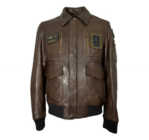 Air force leather jacket - leather,